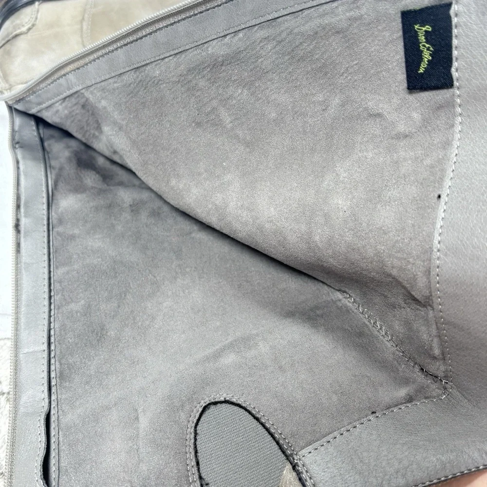 Sam Edelman Gray Riding Boots Womens 10M‎ Penny Leather Tall Equestrian Zip